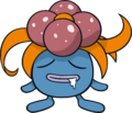 Vileplume, um Pokémon do tipo planta com morfologia baseada em