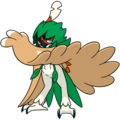 Enorme coruja fantasma e Pokémon do tipo fantasma no estilo de Ken
