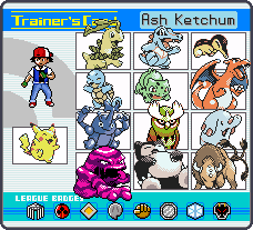 A Equipe de Ash em Johto