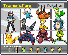 A Equipe de Ash em Unova