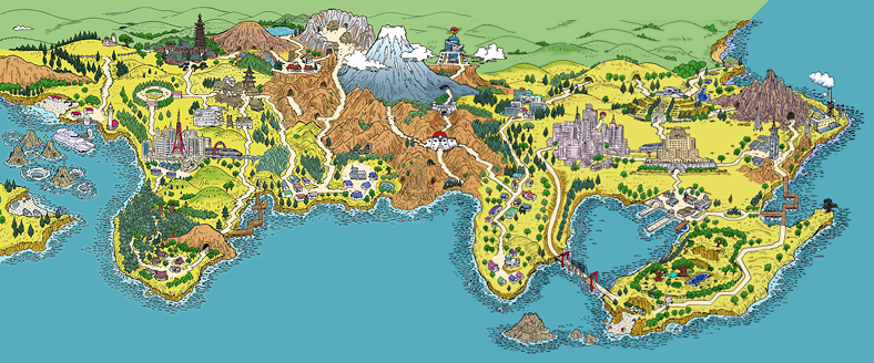 Mapa completo - Como capturar Pokémons regionais rapidamente?