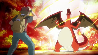 Cena de Pokémon Origens - Red VS Giovanni Dublado