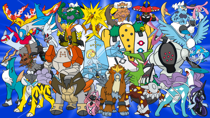 pokemons Lendários da 7 Geração Pokemon