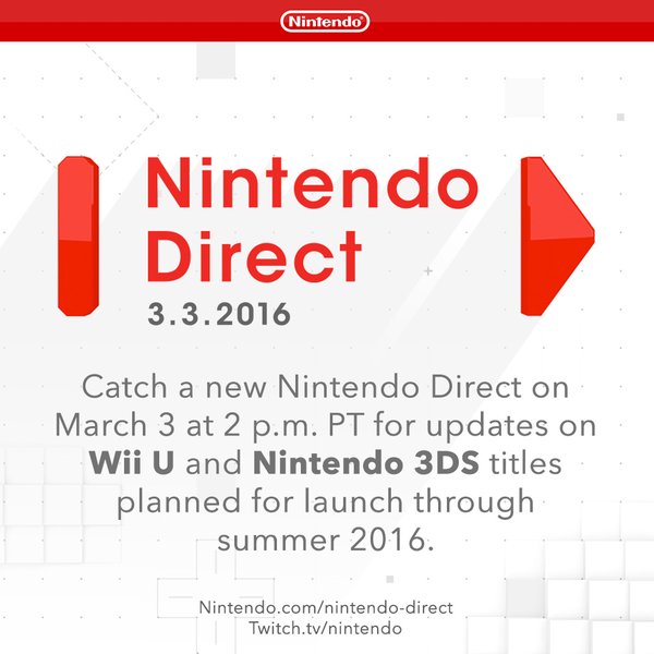 Nintendo anuncia primeiro Nintendo Direct do ano!
