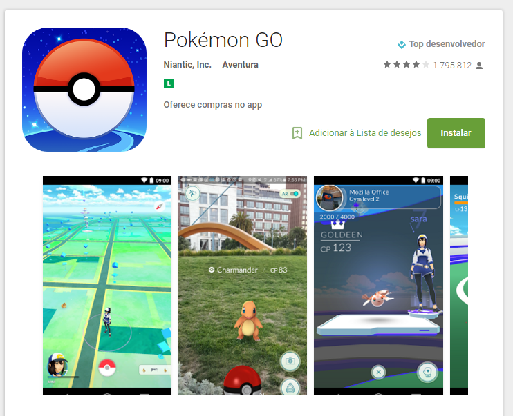 Pokémon Go liberado para alguns aparelhos Android!!!