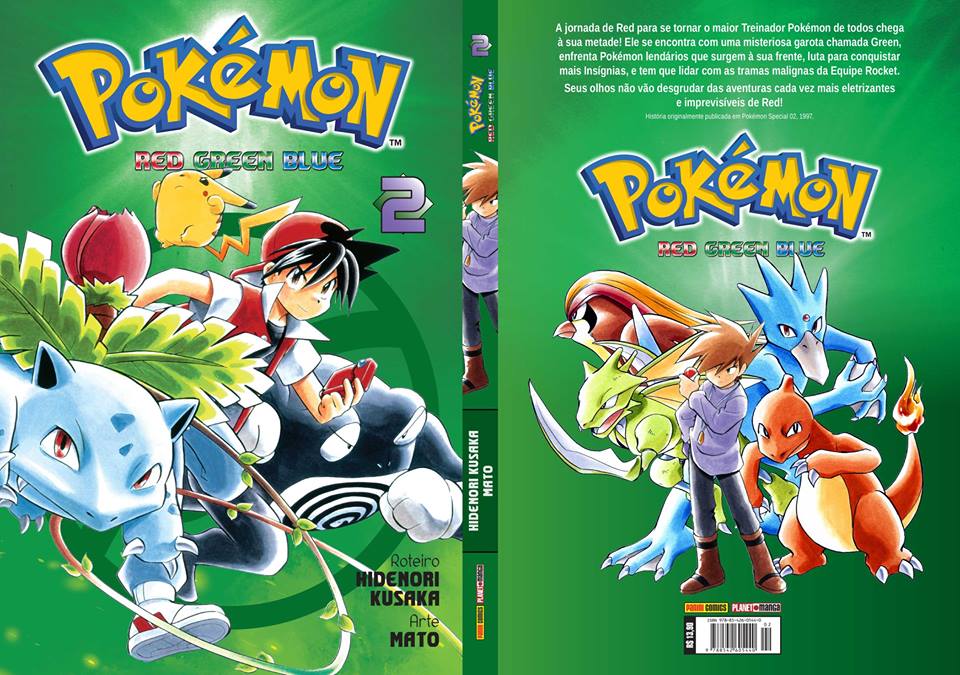 Capa do segundo volume de Pokémon RGB revelada pela Panini!