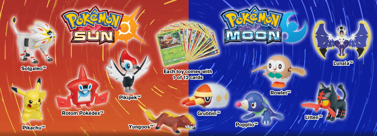 Lote De 7 Brinquedos Mcdonalds Festa No Céu Pokémon E Outros