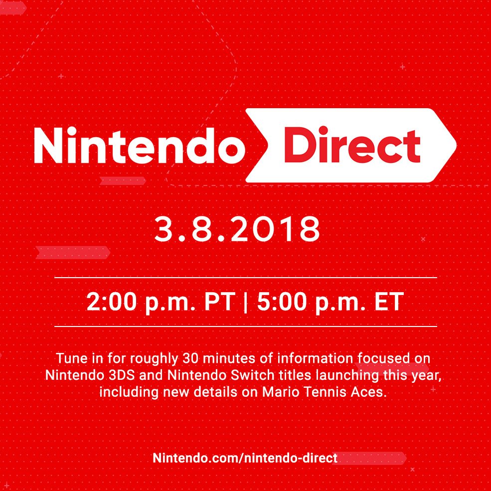 Nintendo Direct sobre Switch e 3DS – 08/03 (editado)