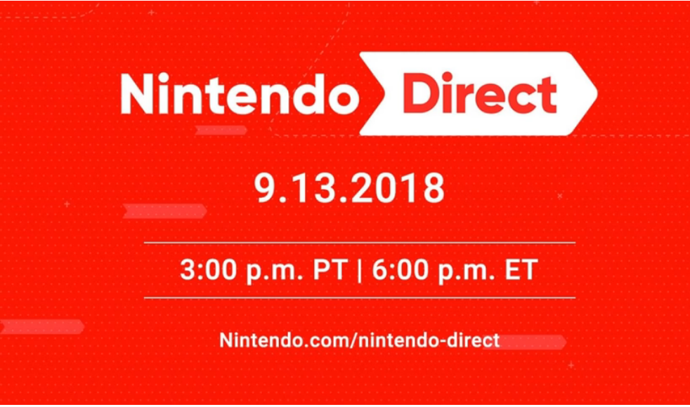 Nova Nintendo Direct – 13/09/2018 às 19 horas