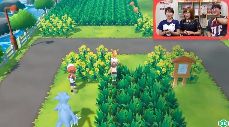 Pokémon Let's Go, Pikachu! / Eevee! – Pokenchi exibe Mew usando