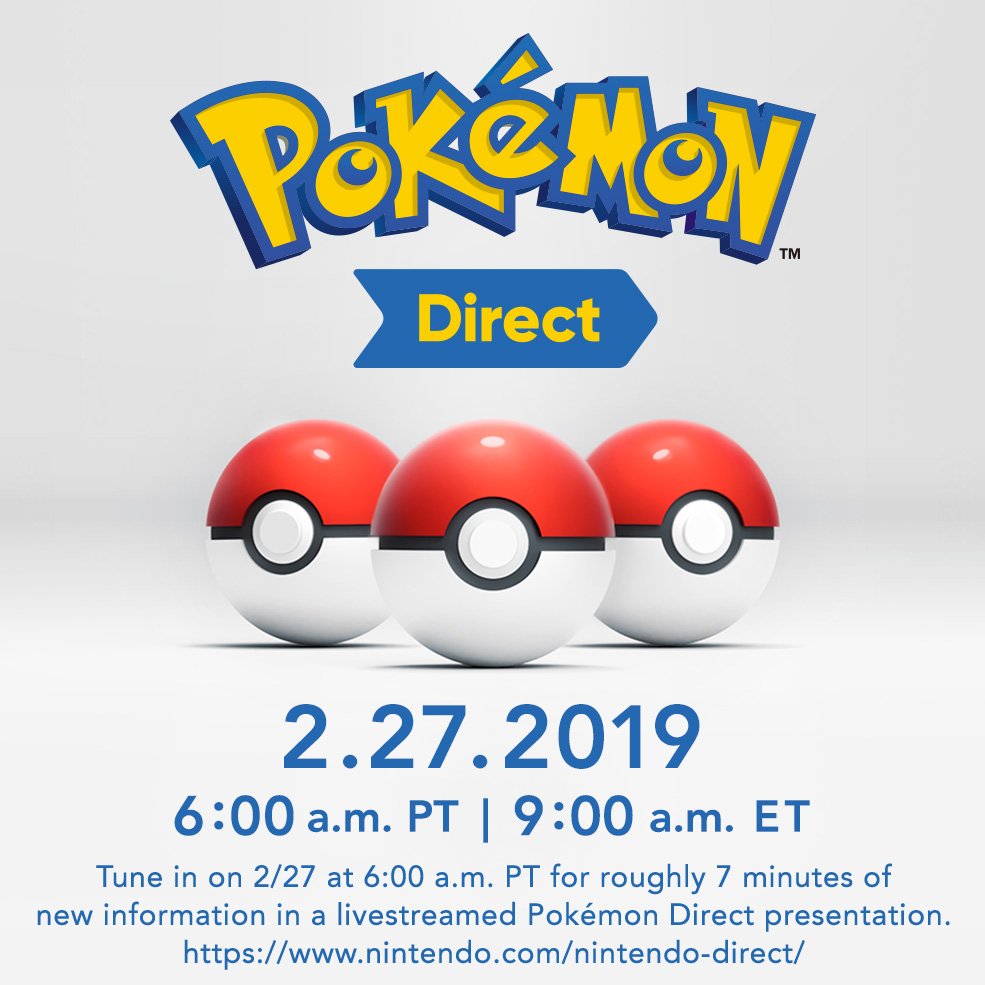 Pokémon Direct – 27/02/2019