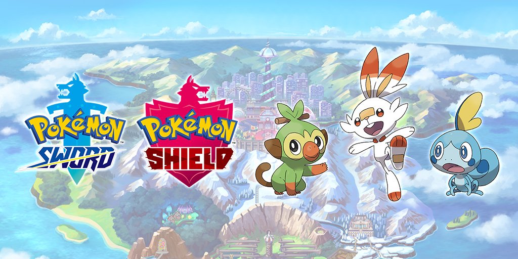 Primeiros trailers e iniciais de Pokémon Sword e Pokémon Shield!
