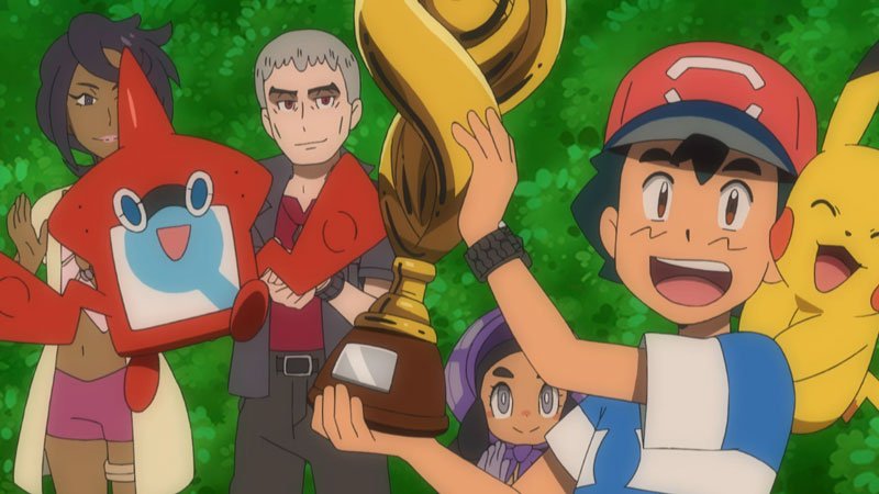 Ash vence oficialmente uma Liga Pokémon!