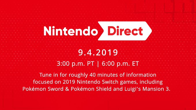 Nintendo Direct – 04/09/2019 às 19:00hs