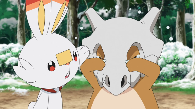 Pocket Monsters (2019) Episódio 15: Neste dia de neve, onde está o osso do Karakara?