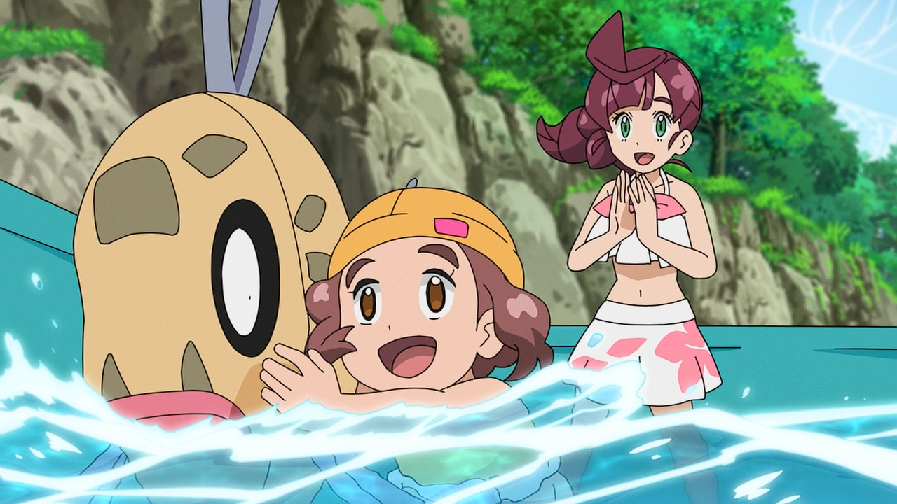 Pocket Monsters (2019) Episódio 31: A linda escama de Hinbass!