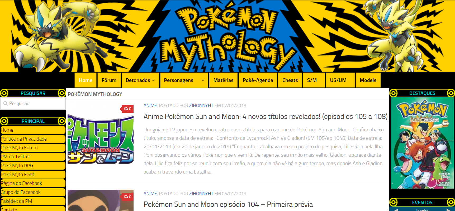 Informações: Novos Pokémons – 9ª Geração – Pokémon Mythology