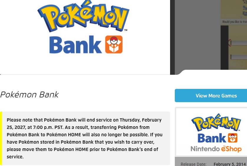 BOMBA! O fim de Pokémon Bank (3DS) foi anunciado, confira a data final!