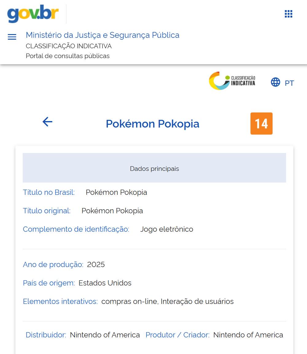 Pokémon Pokopia sofre reclassificação, fica indisponível na eShop Brasil, mas retornou! Saiba mais!